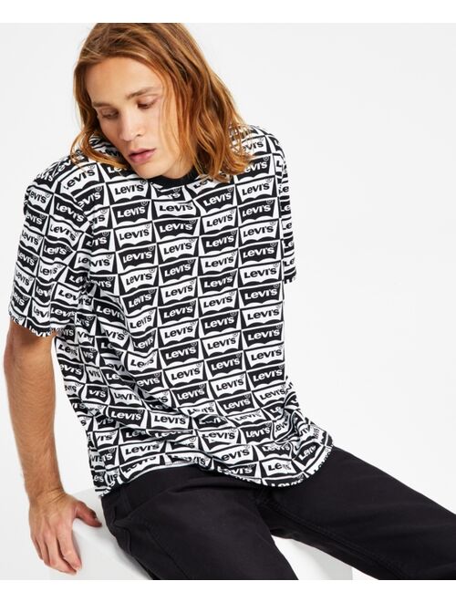 LEVI'S Men's Relaxed-Fit Batwing Tile Logo Graphic T-Shirt