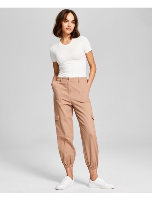AND NOW THIS Women's Cargo Jogger Pants