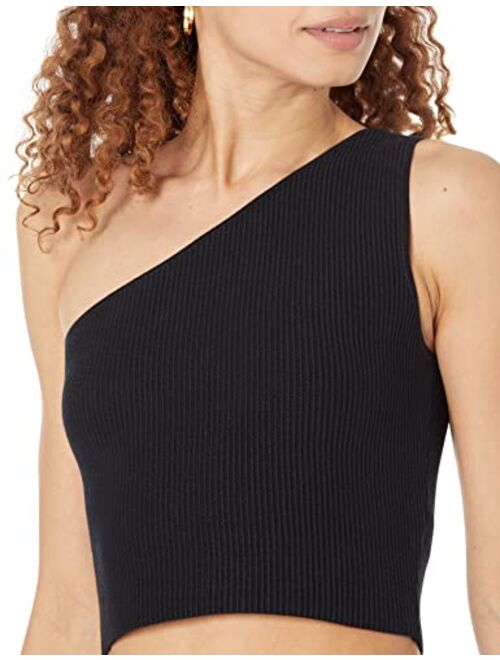The Drop Women's Kofi Asymmetrical Cropped Sweater