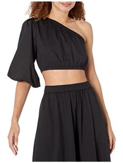 Women's Anupa Cotton One Shoulder Cropped Top