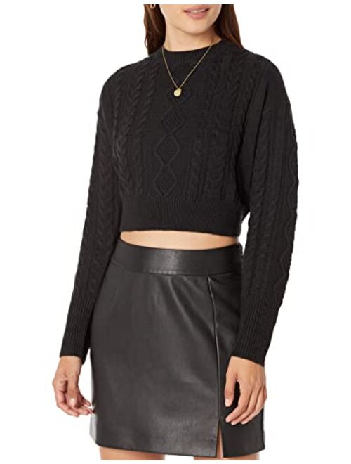 The Drop Women's Waylon Cropped Cable Sweater