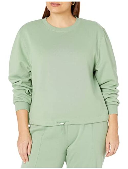 The Drop Women's Nellie Elastic Waist Fleece Sweatshirt