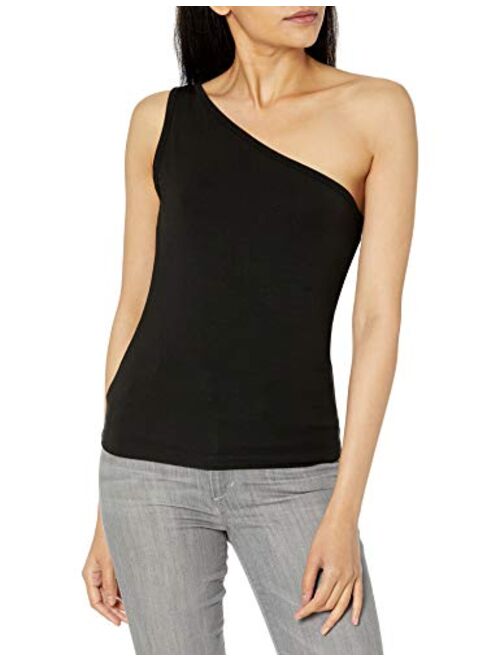 The Drop Women's Payton Asymmetric Fitted One-Shoulder Top