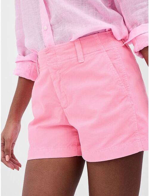 Gap 4" Downtown Khaki Shorts with Washwell