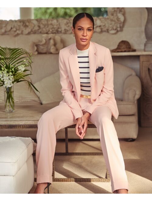 Polo Ralph Lauren LAUREN RALPH LAUREN Women's Single-Button Georgette Blazer