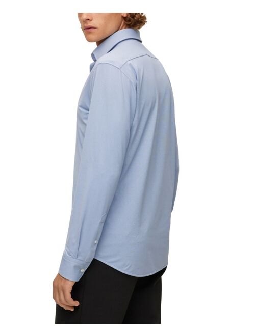 HUGO BOSS BOSS Men's Regular-Fit Performance-Stretch Jersey Shirt