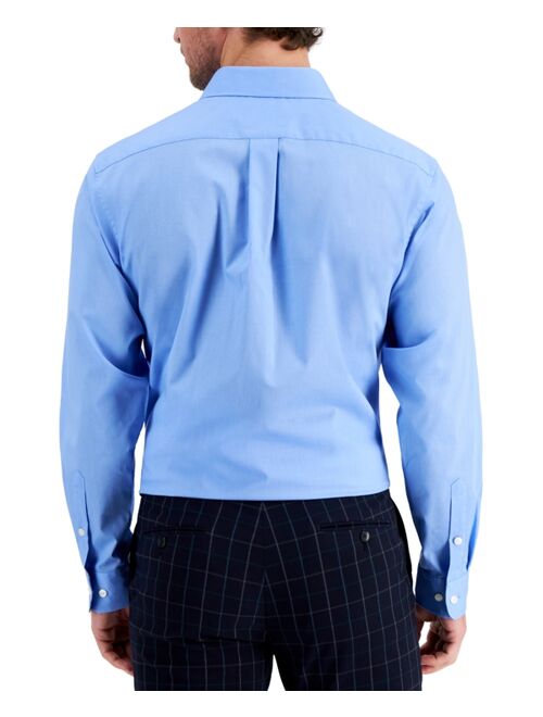 CLUB ROOM Men's Regular Fit Solid Dress Shirt, Created for Macy's