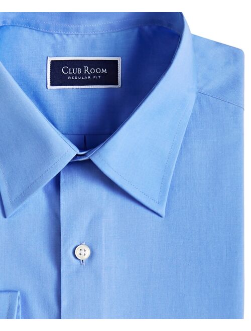 CLUB ROOM Men's Regular Fit Solid Dress Shirt, Created for Macy's