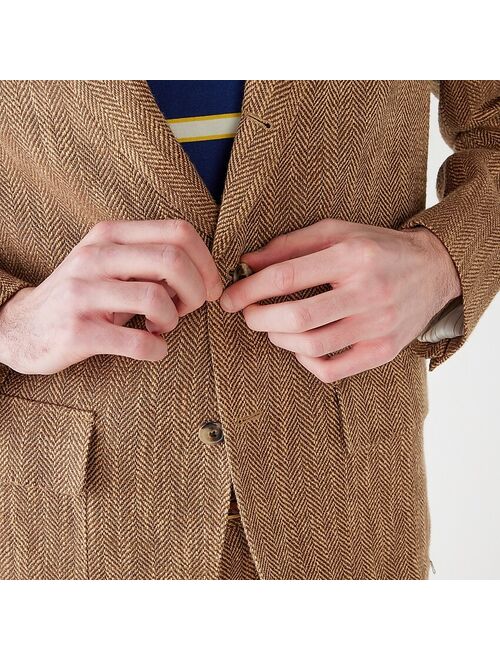 J.Crew Relaxed-fit suit jacket in Italian linen-cotton herringbone