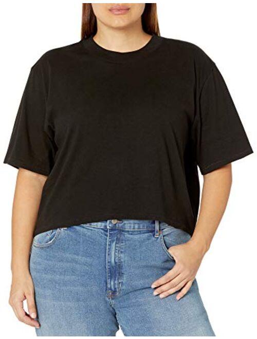 The Drop Women's Sydney Short-Sleeve Cropped Crewneck T-Shirt