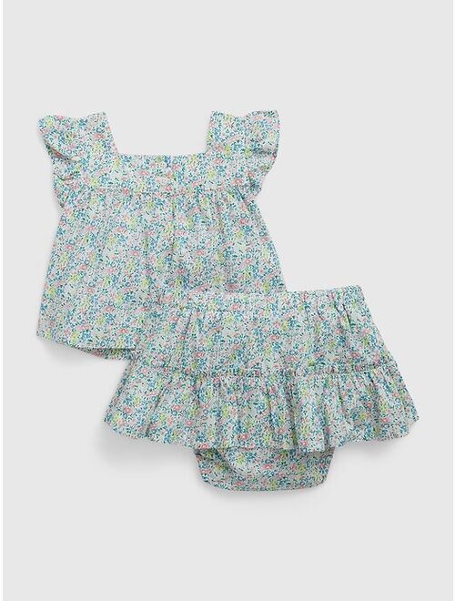 Gap Baby Floral Three-Piece Outfit Set