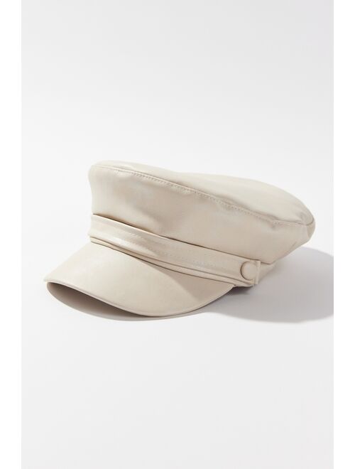Urban Outfitters Kaz Faux Leather Cabbie Hat