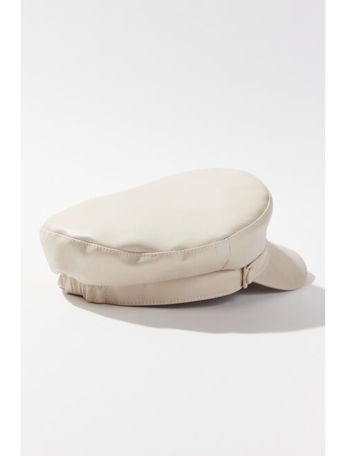 Urban Outfitters Kaz Faux Leather Cabbie Hat