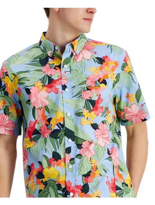 Club Room Men's Tropical-Print Shirt, Created for Macy's