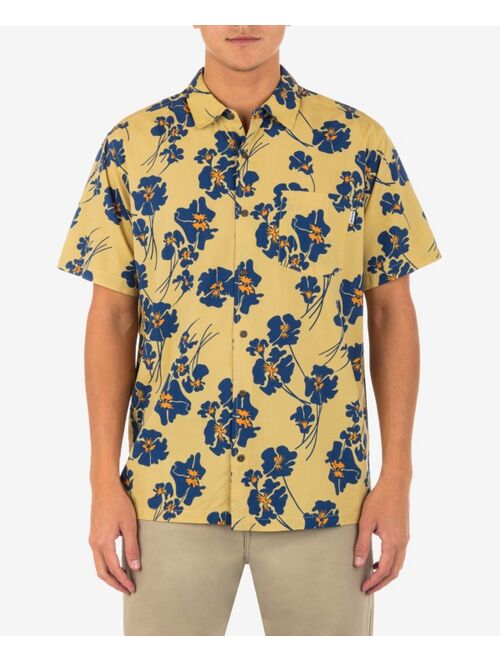 Hurley Men's Rincon Print Short Sleeve Button-Up Shirt