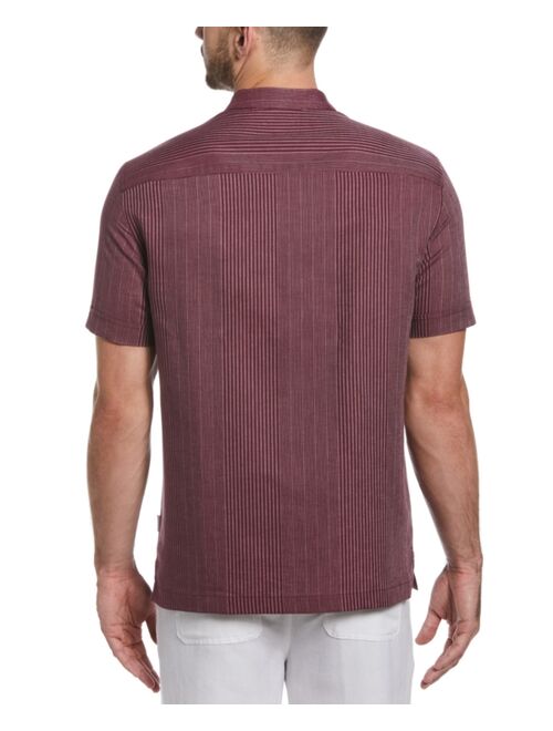 Cubavera Men's Engineered Yarn-Dyed Short-Sleeve Shirt