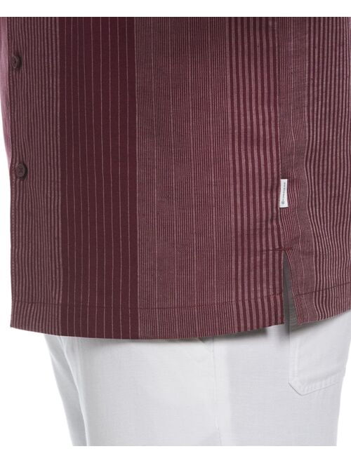 Cubavera Men's Engineered Yarn-Dyed Short-Sleeve Shirt