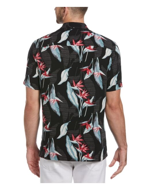 Cubavera Men's Floral-Print Textured Short-Sleeve Tropical Shirt