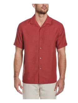 Men's Dobby Camp Collar Short-Sleeve Shirt