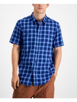 Men's Regular-Fit Plaid Shirt, Created for Macy's