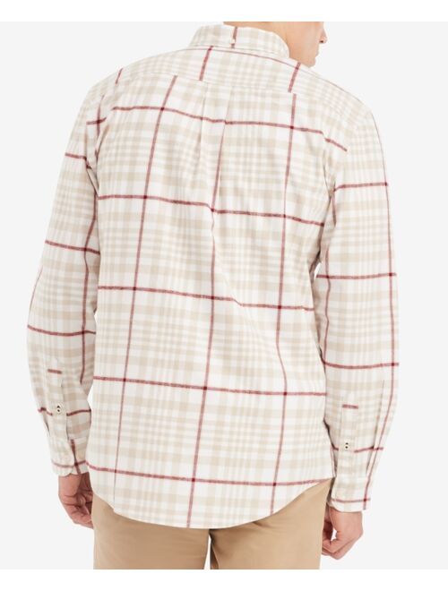 Tommy Hilfiger Men's Big & Tall Blakely Glen Plaid Long-Sleeve Button-Down Shirt