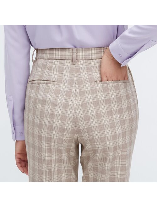 UNIQLO Smart Ankle Pants (2-Way Stretch Checked)