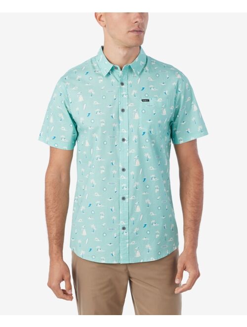 O'Neill Men's Quiver Stretch Short Sleeve Modern Woven Shirt