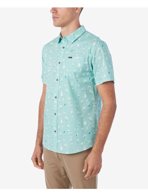 O'Neill Men's Quiver Stretch Short Sleeve Modern Woven Shirt