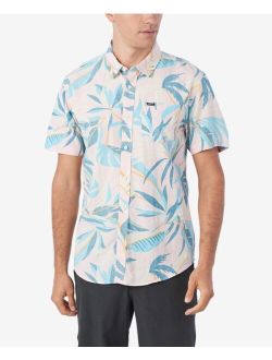 Men's Oasis Standard-Fit Botanical-Print Button-Down Shirt