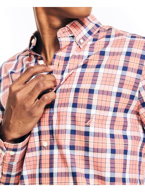 Nautica Men's Classic-Fit Pocket Stretch Long-Sleeve Poplin Shirts