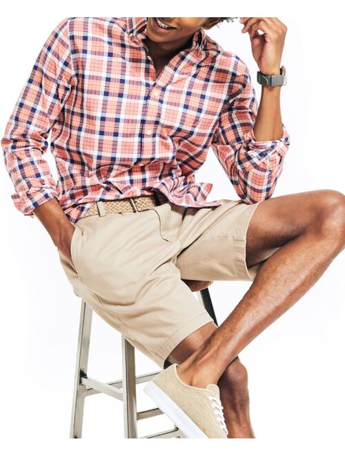 Nautica Men's Classic-Fit Pocket Stretch Long-Sleeve Poplin Shirts