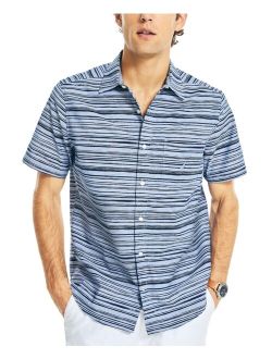Men's Classic-Fit Short-Sleeve Striped Shirt
