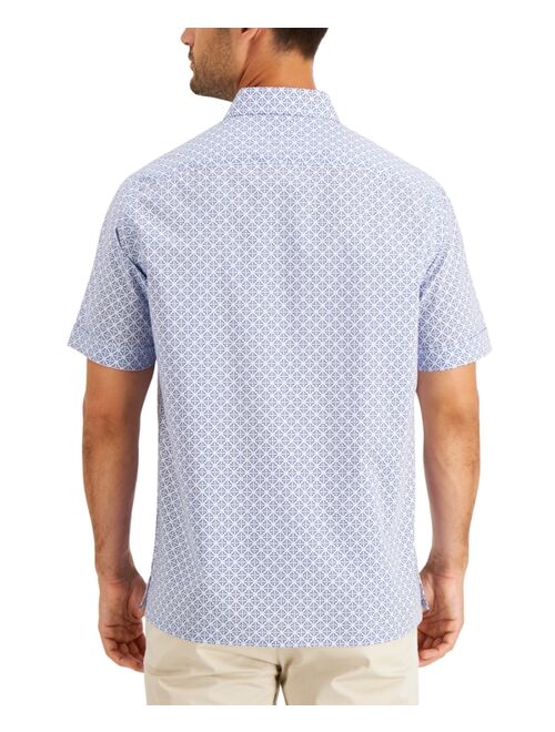 Club Room Men's Regular-Fit Medallion-Print Shirt, Created for Macy's