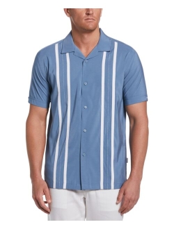 Men's Contrasting Panel Short-Sleeve Shirt