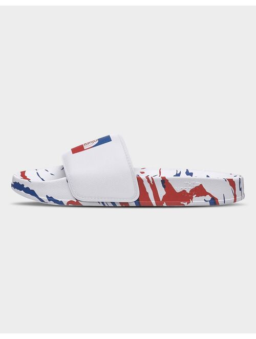 The North Face Base Camp sliders in white/blue