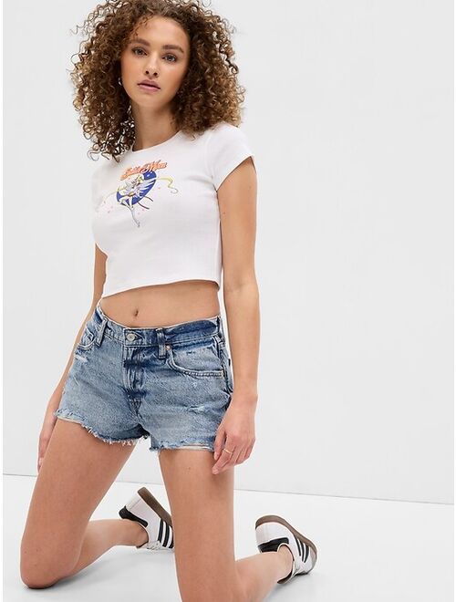 PROJECT GAP 2" Low Rise Denim Beach Shorts with Washwell