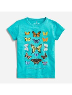 Girls' butterfly graphic T-shirt
