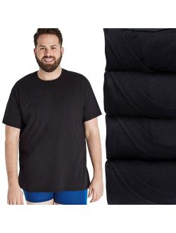 Big & Tall Hanes Ultimate Cool Comfort FreshIQ Crewneck T-Shirt 4-Pack