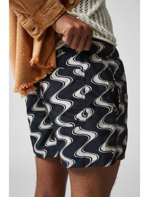 Urban Outfitters UO Squiggle Lines 3 Swim Short