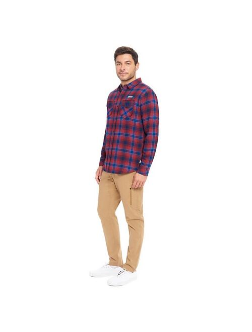 Men's Hurley Flannel Plaid Button-Down Shirt