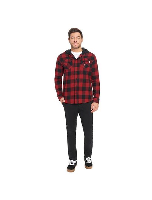 Men's Hurley Plaid Hooded Flannel