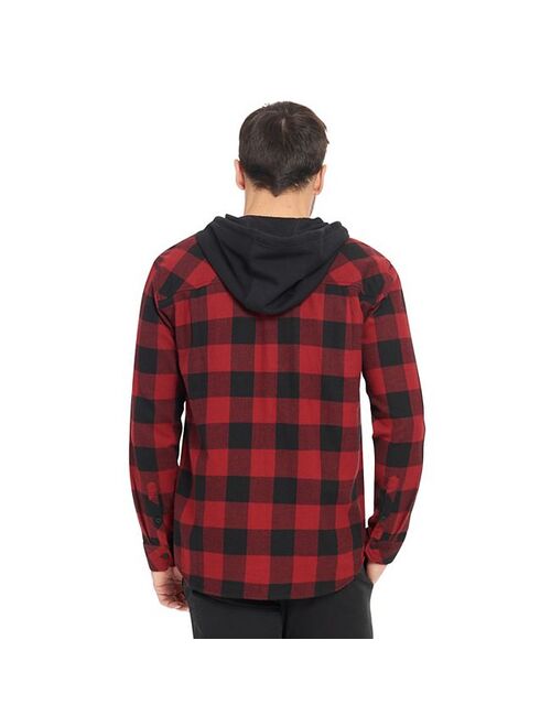 Men's Hurley Plaid Hooded Flannel