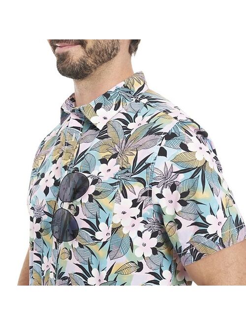 Men's Hurley Floral Stretch Poplin Button-Down Shirt