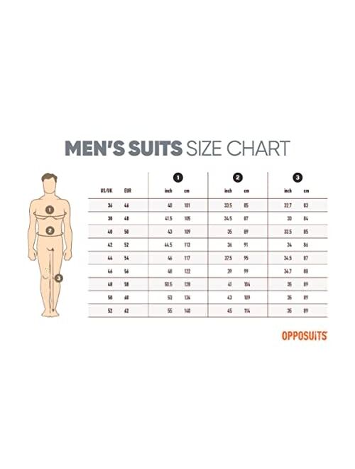 Men's OppoSuits Beetlejuice Slim-Fit Novelty Suit & Tie Set
