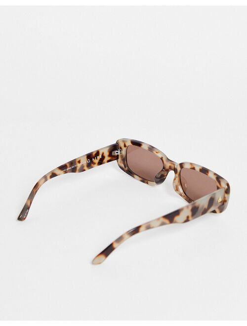 AIRE ceres rectangle sunglasses in tortoiseshell