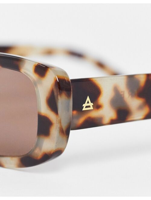 AIRE ceres rectangle sunglasses in tortoiseshell