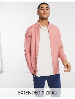slim fit oxford shirt in pink