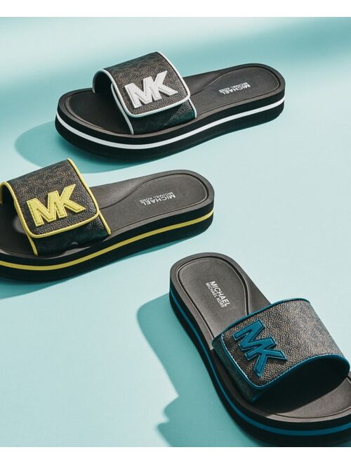 MICHAEL MICHAEL KORS Women's MK Platform Logo Pool Slide Sandals