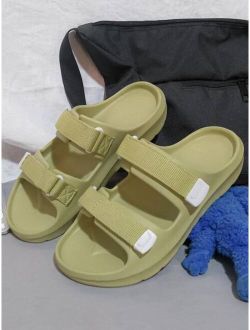 LIGHFOOT Shoes Men Minimalist Double Strap Slides