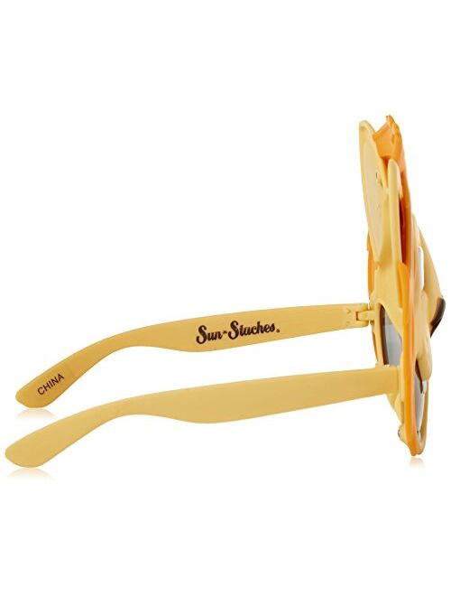 Sun-Staches Costume Sunglasses Animal Lion Party Favors UV400 Multi-colored, 8"